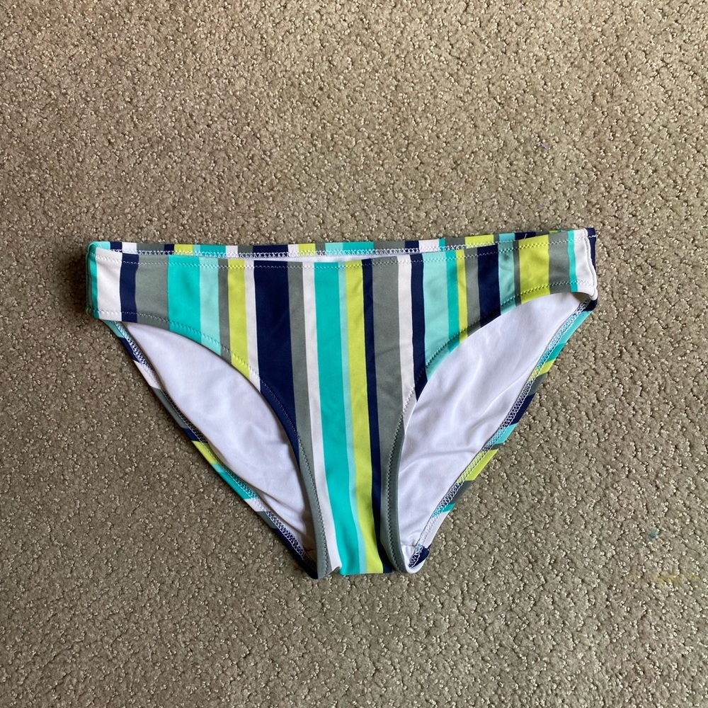 AERIE STRIPPED BIKIN BOTTOMS
